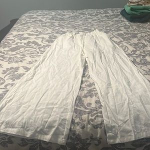 White Drawstring Pants